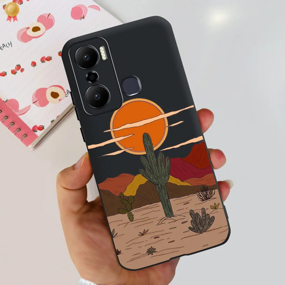 For Infinix Hot 20 Play 20i 4G Case Cute Astronaut Clear TPU Silicone Bumper Cover For Infinix Hot 20 Play 20i Phone Case Funda