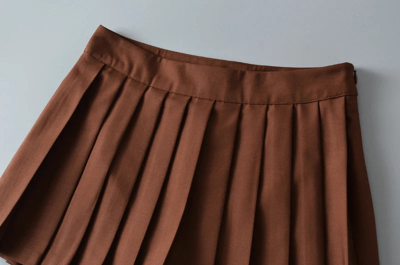 Summer Mini Skirts For Women Harajuku High Waist Skirts Womens Korean Fashion Sexy Skirts Vintage Pleated Skirt Tennis Pink Blue