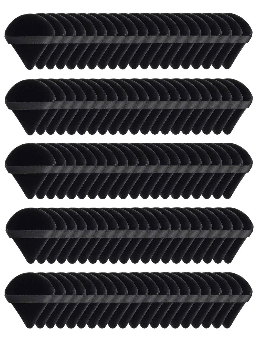 Black Velvet Triangle Makeup Sponge - Dual Use  for Foundation/Powder | Hypoallergenic Travel Essential