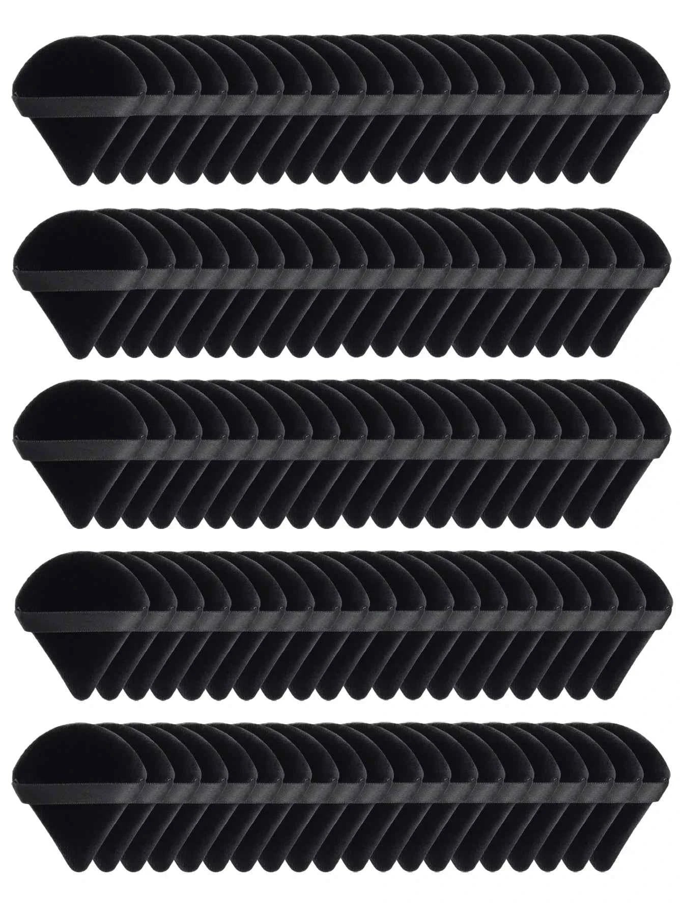 Black Velvet Triangle Makeup Sponge - Dual Use  for Foundation/Powder | Hypoallergenic Travel Essential