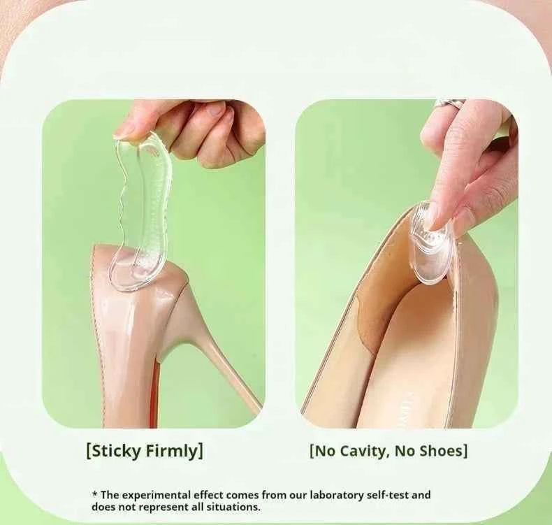 Silicone Heel Protectors High Heels Heel Stickers Adjustable Size Adhesive Anti-slip Insoles Pain Relief Foot Care Products