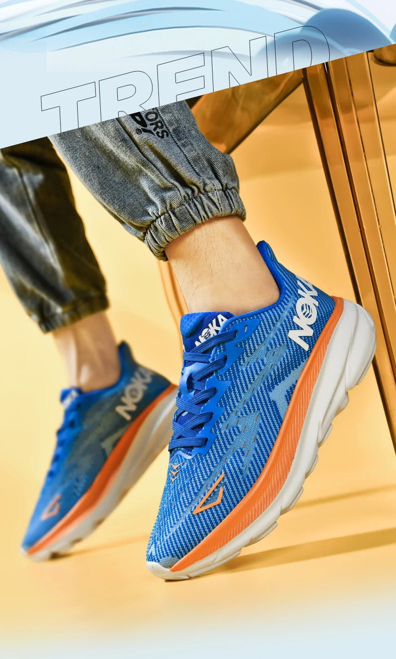 Marathon Sports Running Shoes Men Breathable Lightweight Sneakers Comfortable Athletic Nonskid Leisure Outdoor Sneakers for Men