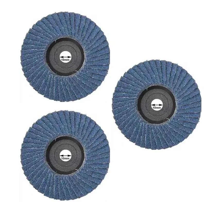 75mm 3 pouces disques à lamelles abrasifs roues de ponçage pour meuleuse d'angle métal bois outils  polissage accessoires disque