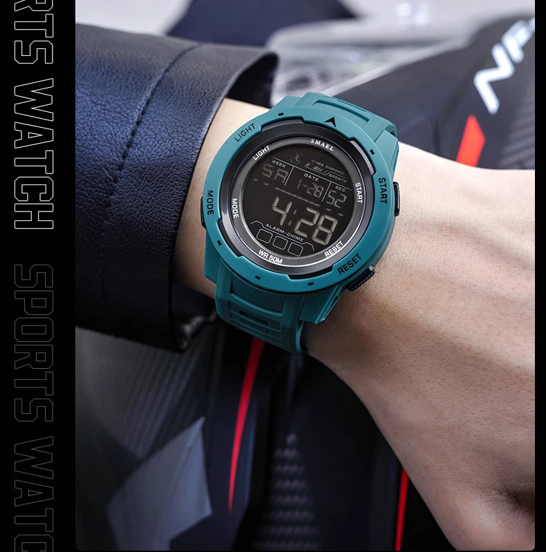 New SMAEL 8105 Watches Camo Strap Military Sport Watch for Men Clock Fashion Digital Wristwatch Waterproof Shockproof Watches