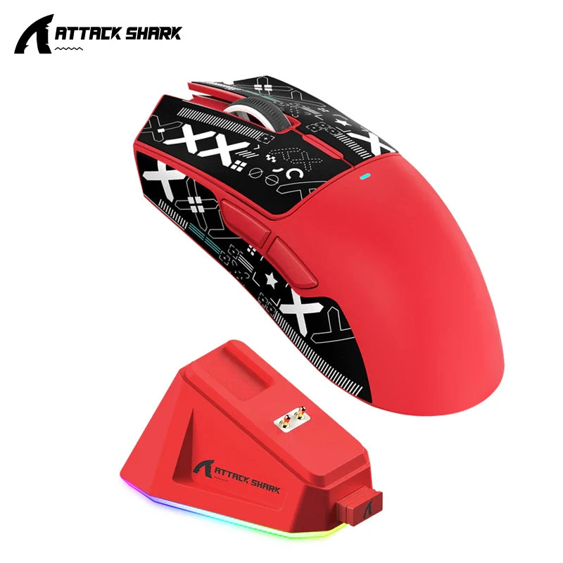 Attack Shark X11 & X11se Wireless Gaming Mouse,Bluetooth Tri-Mode Connection, PixArt PAW3311,Touch Magnetic Charging Base