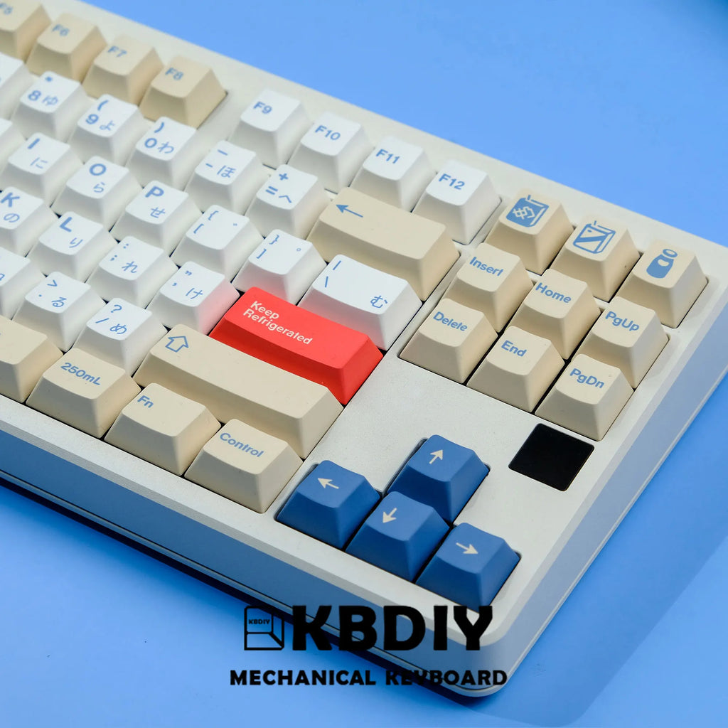 KBDiy 135 Keys/Set GMK Soymilk PBT Keycaps Cherry Profile MX Switch Korean Keycap for Mechanical Gaming Keyboard Custom Key Caps
