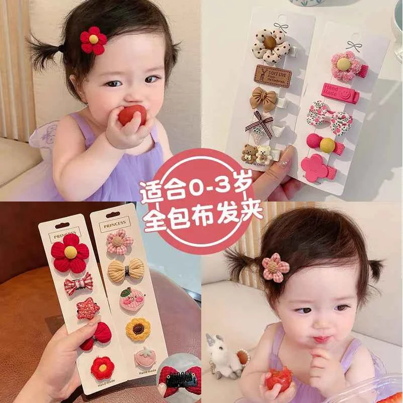 Cute Baby Hair Clip Baby Does Not Hurt Hair Clip Children's Hair Accessories Girls Side Bangs Hair Clip Headdress.
