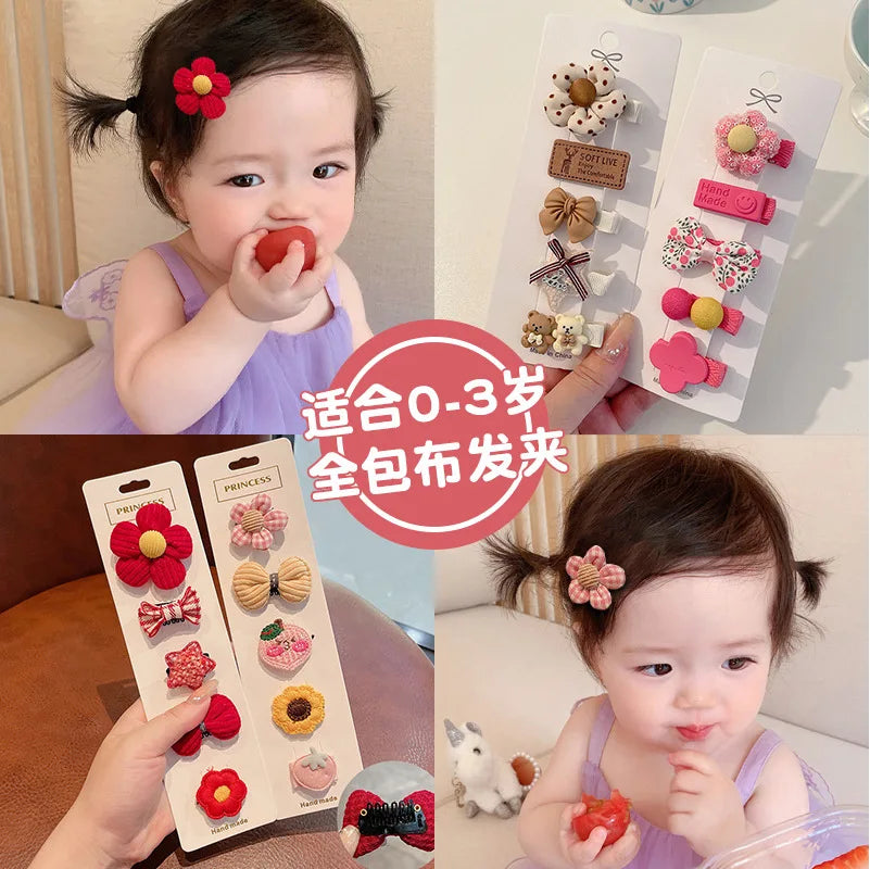 Cute Baby Hair Clip Baby Does Not Hurt Hair Clip Children's Hair Accessories Girls Side Bangs Hair Clip Headdress.
