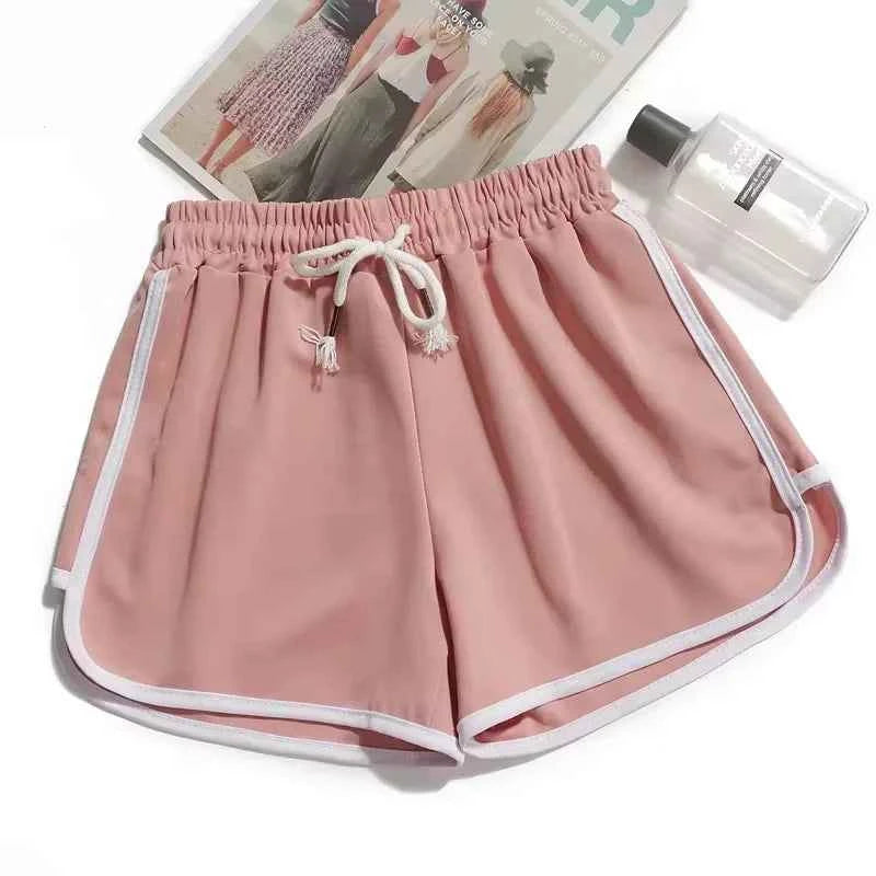 2026 Summer New Women Outdoor Sports and Fitness Shorts Korean Edition Sexy High Waist Yoga Casual Wide Leg Home Sleepers