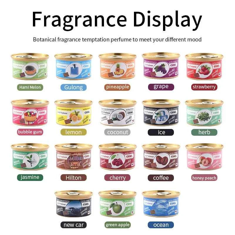 Best-selling Wooden Block Canned Car Aromatherapy, Car Fragrance Paste, Deodorizing Air Freshener, High-end Solid Perfume