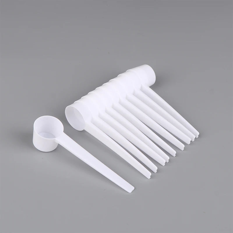 10Pcs 5g Measuring Spoons Coffee Protein Milk Powder Scoop Home Kitchen Gadgets DIY Plastic Measuring Spoon