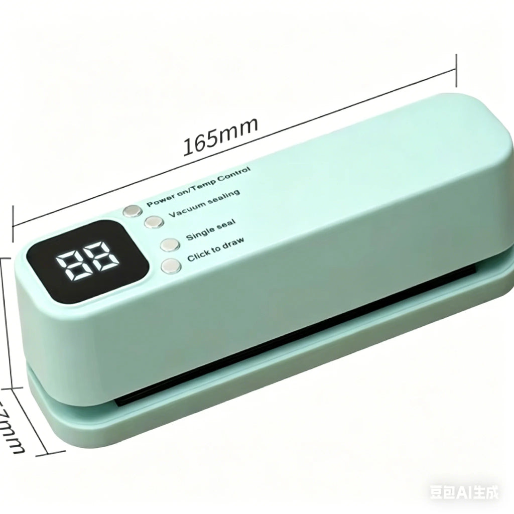 HOMEFISH Mini Wireless Rechargeable Vacuum Sealing Machine Household Food Bag Plastic Sealing Kitchen Packaging Device
