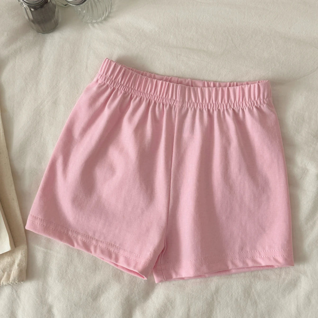 Infant 2PCS Summer Baby Girls Clothing Casual Newborn Set Cotton Popcorn Printed Short Sleeved T-shirt+Shorts