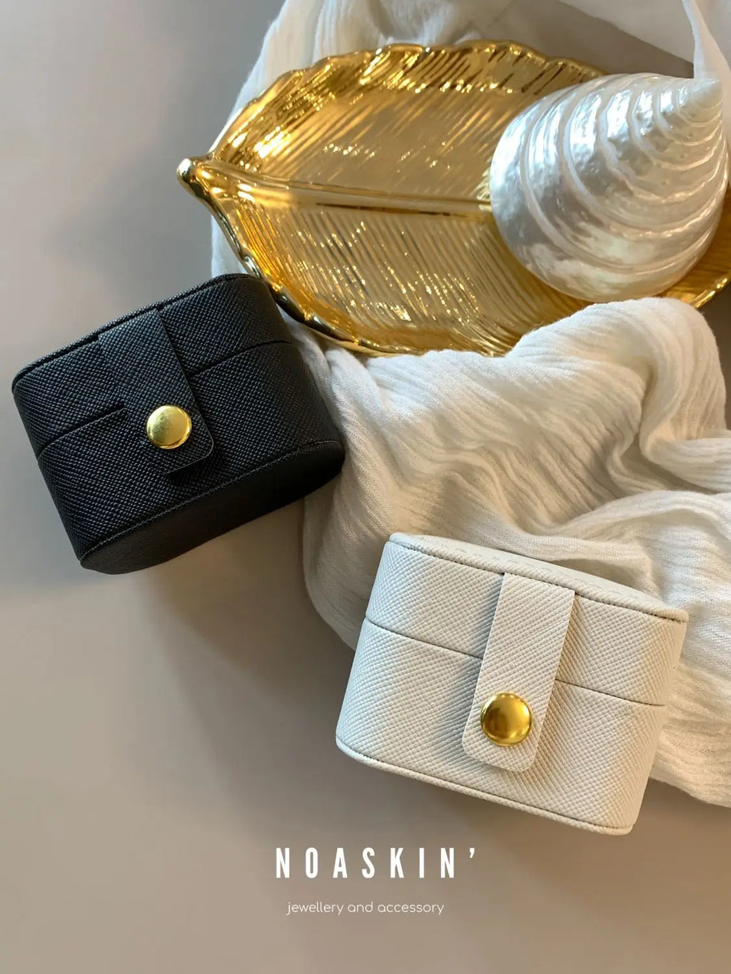 Mini Ring Box Portable Small Jewelry Organizer Display Travel Simple Mini Gift Case Boxes Leather Earring Necklace Holder