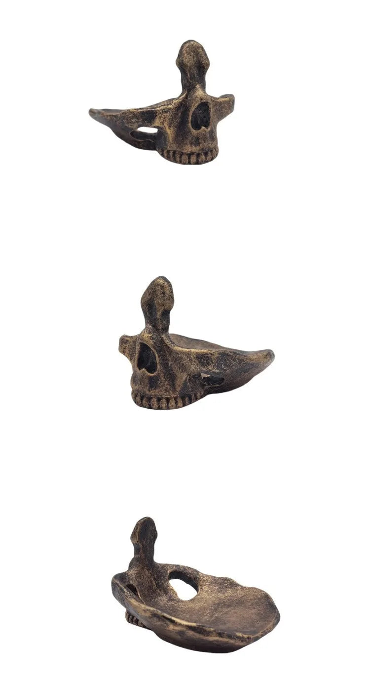 Mobile Phone Holder Creative Skull Glasses Storage Stand Jewelry Organizer Rack Art Home Decoration Resin Table Ornaments Gift