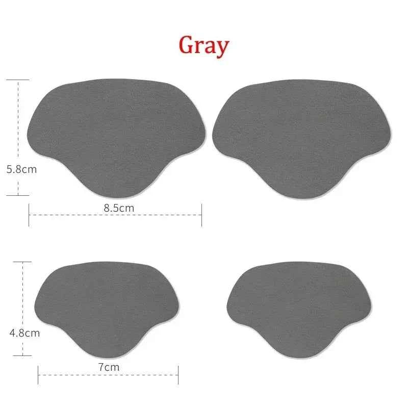 4Pcs Sneaker Heel Repair Pad Adjustable Size Wear-resistant Footbed Invisible Heel Repair Pad Repair Shoe Hole Pad Back Sticker