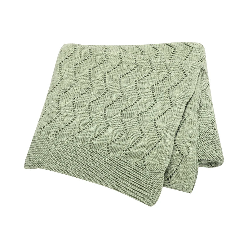 Baby Blanket Super Soft knitted Newborn Stroller Bed Sleeping Cover Toddler Infant Bedding Muslin Swaddle Wrapper 100*80CM Plaid