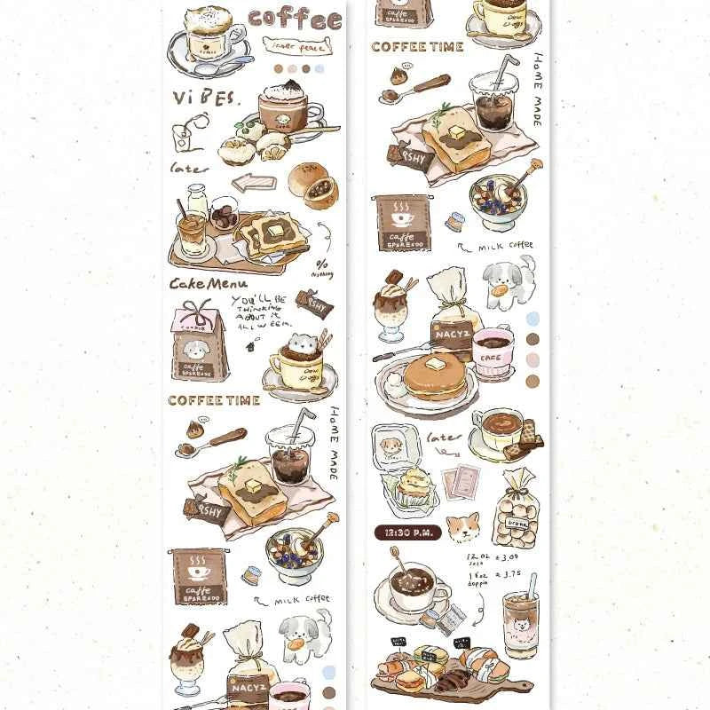 Mr. Paper 4 style 1 roll/pack of special oil masking tape for DIY phone case photo frame and other handbook material decoration