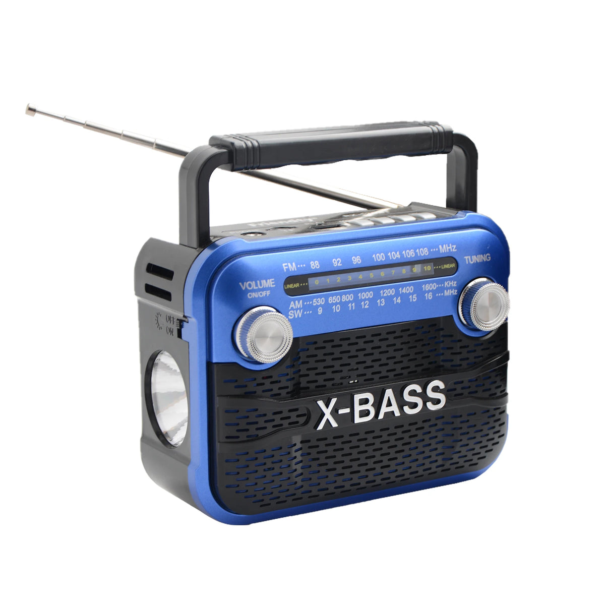 BLUE Color Portable Bluetooth Radio With USB, TF Card And FM AM SW