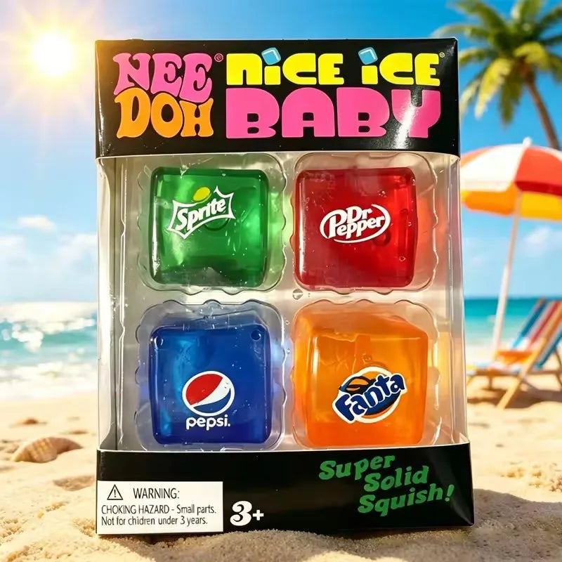 Squishy Schylling NeeDoh Nice Cube Sensory Squeeze Toy Super Squishy Stress Relief Anxiety Sensory Tool Stress Reliever Toys