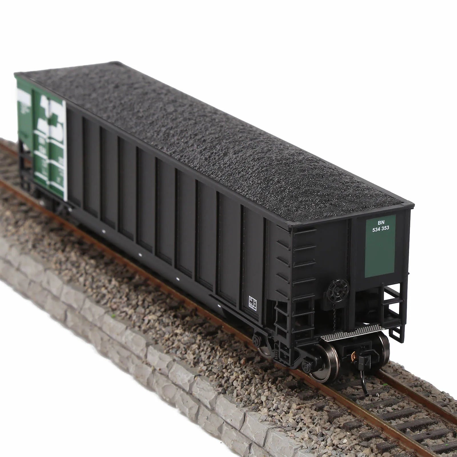 Evemodel Train Wagon HO Scale Coal Car 1:87 Coalporter Hopper Car with Coal Load C8771
