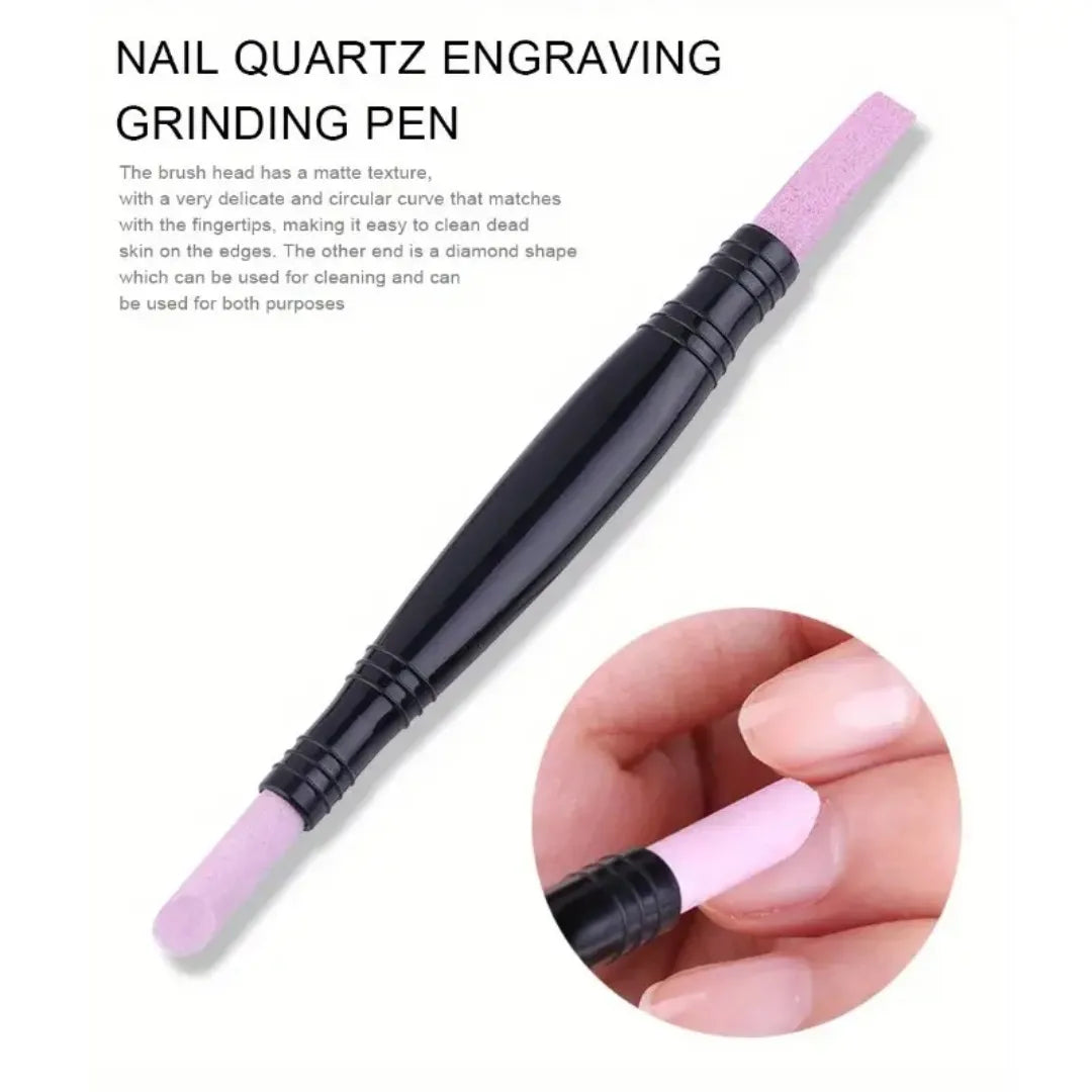 Dual-Ended Pumice Stone Nail File Pen – Cuticle Remover