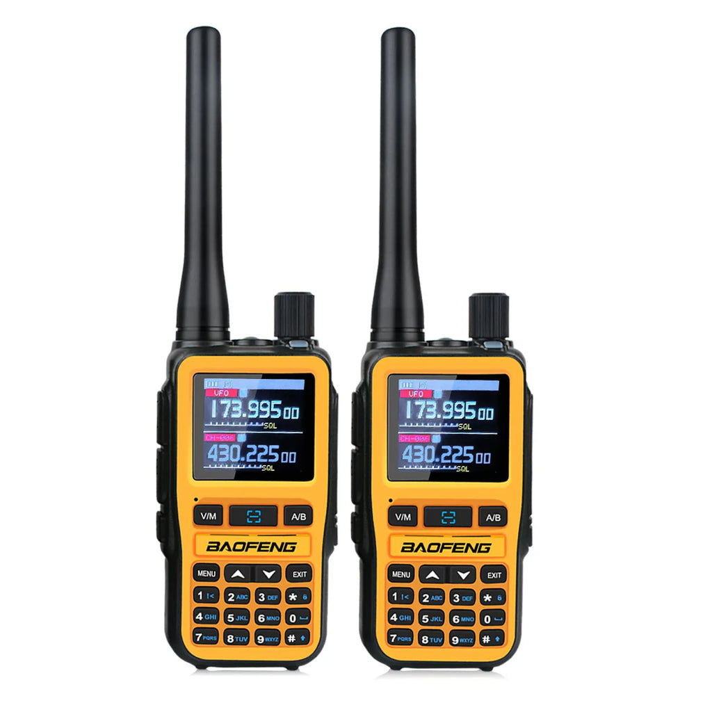 2PCS/Pack Baofeng UV-5R Mini Dual Band Dual PTT Walkie Talkie 5RMINI Air Band Rx 5W Compact  VOX FM Amateur Radio Type-C Charge