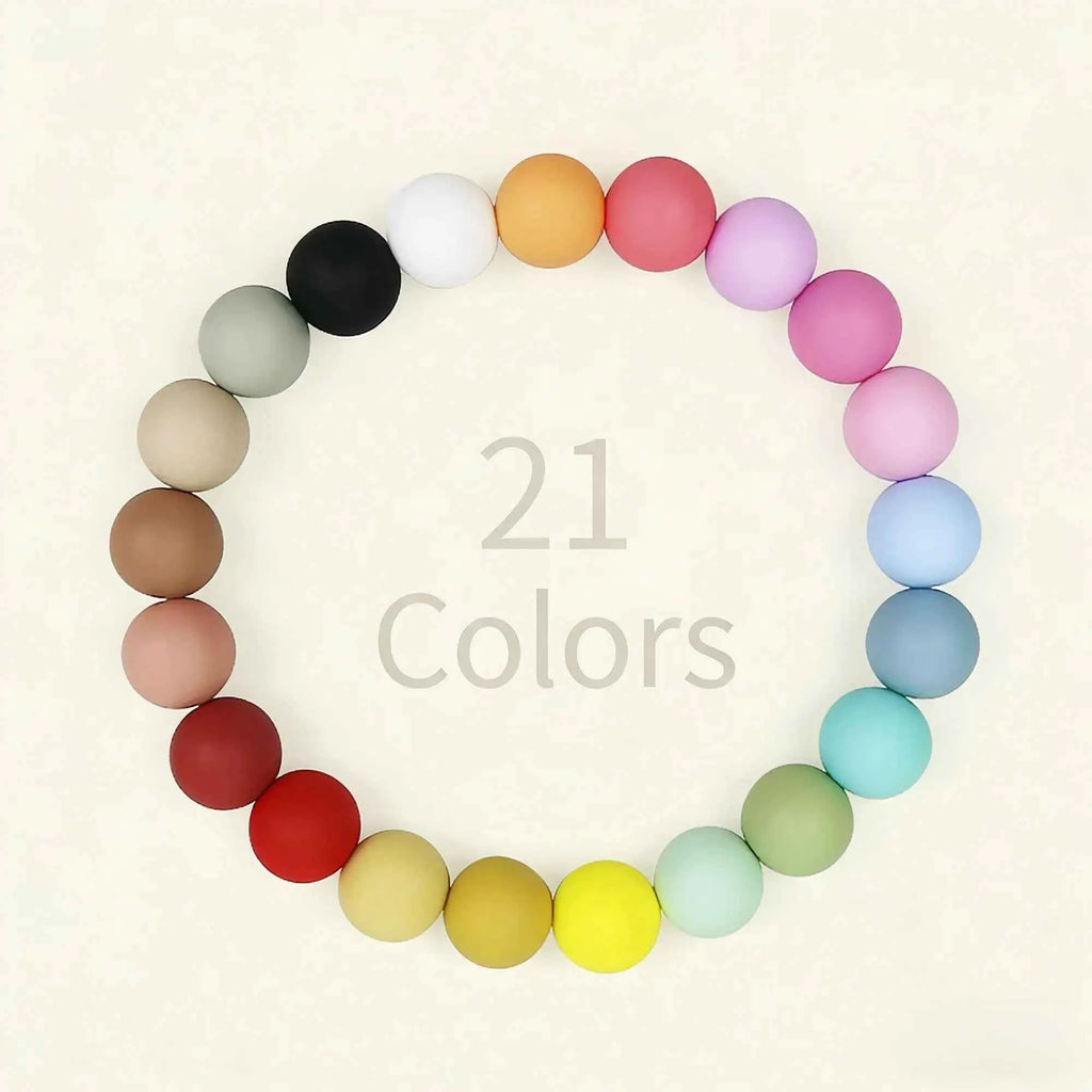 12mm Siilcone Round Beads 100/50/20Pcs For Jewelry Making To Make Bracelets DIY Keychain Necklace Jewelry Accessories BPA Free