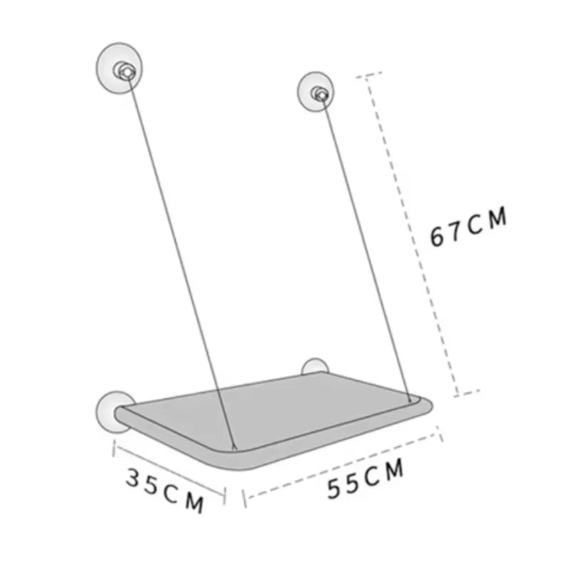 New Pet Cat Hammock Hanging Cat Bed Bearing 20 kg Comfortable Sunny Window Seat Kitten Rock Climbing Frame Pet Supplies