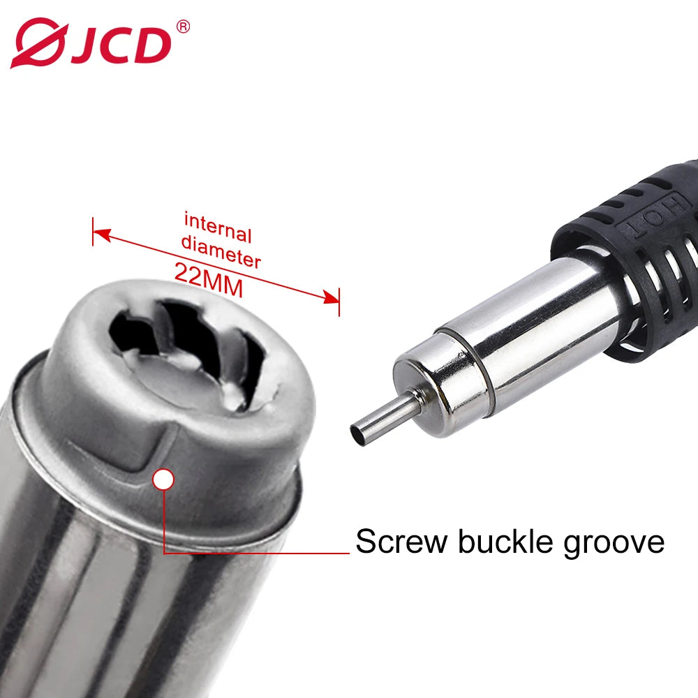 JCD 8-Hole Hot Air Gun Handle Is Suitable For 8898 8858 8586 Rework Solder Repair Station Accessories Tool 3-Hole soldering iron