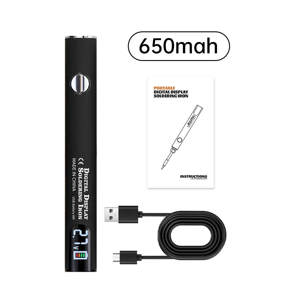 510 Smart Soldering Iron Kit Adjustable Voltage USB Powered Perfect for Electronics Enthusiasts and DIY Tasks