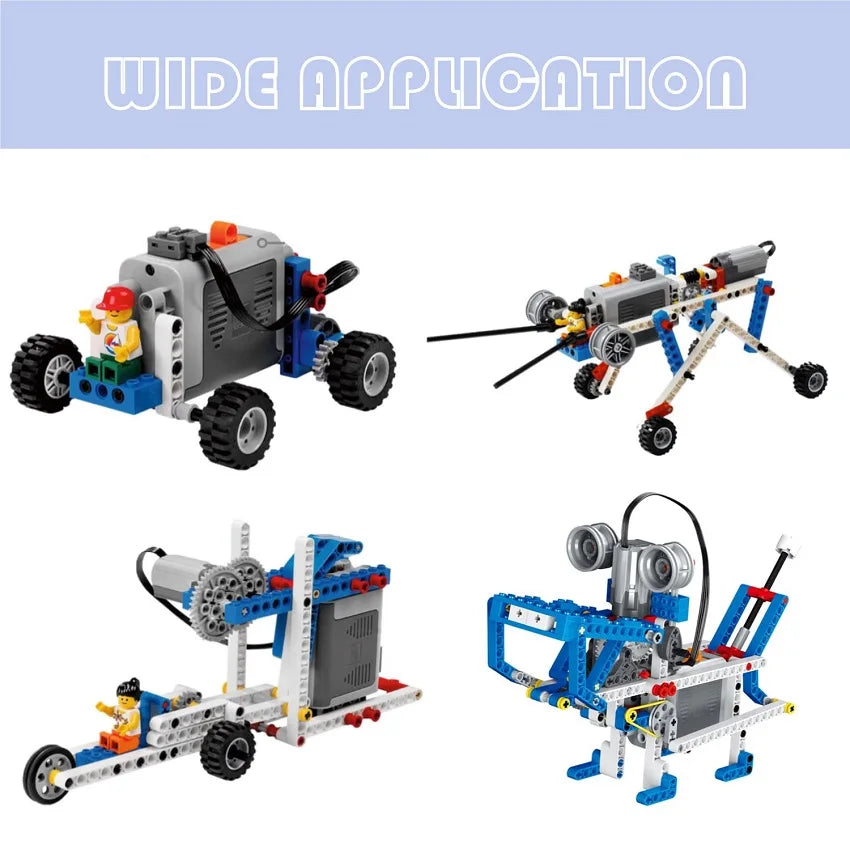 Power Functions Technical Parts Building Blocks Moc Motor PF Model Technik Servo RC Car Train Construction Bricks 8882 8883 4 5