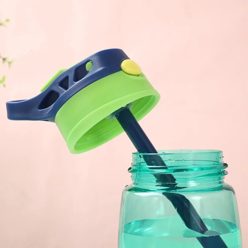480ml Water Bottle with Straw Kids Girls Portable Travel Bottles Cup Gym Sports Fitness Summer Cold Water Juice Drinking Bottle