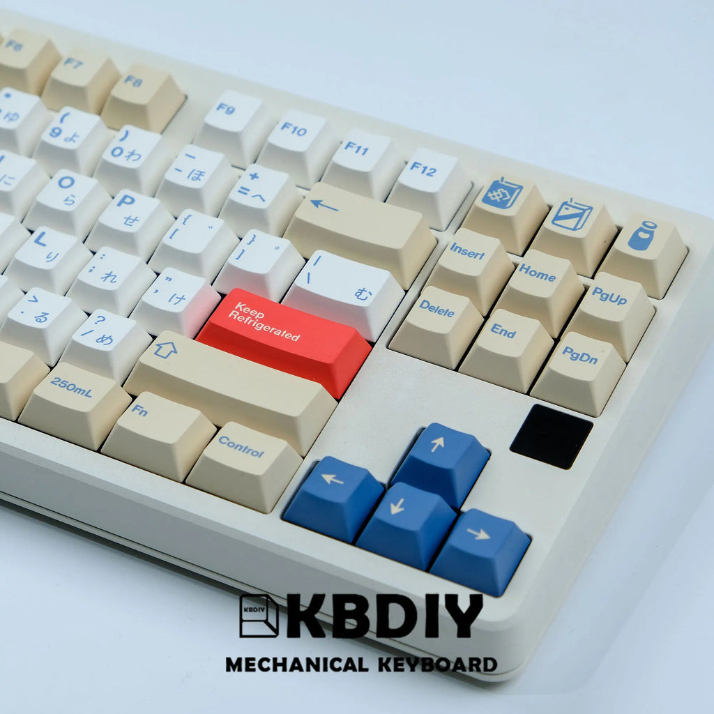 KBDiy 135 Keys/Set GMK Soymilk PBT Keycaps Cherry Profile MX Switch Korean Keycap for Mechanical Gaming Keyboard Custom Key Caps