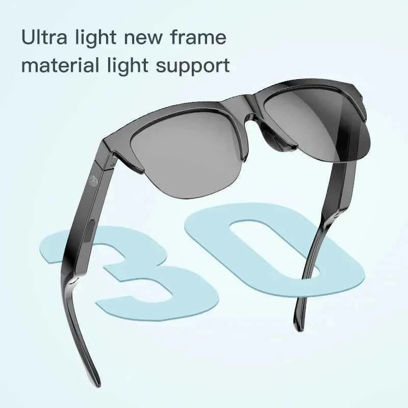 New Smart Bluetooth V5.3 Sunglasses Glasses Call Outdoor Sports Headphones HIFI Black Technology Anti-touch UV For Men And Women