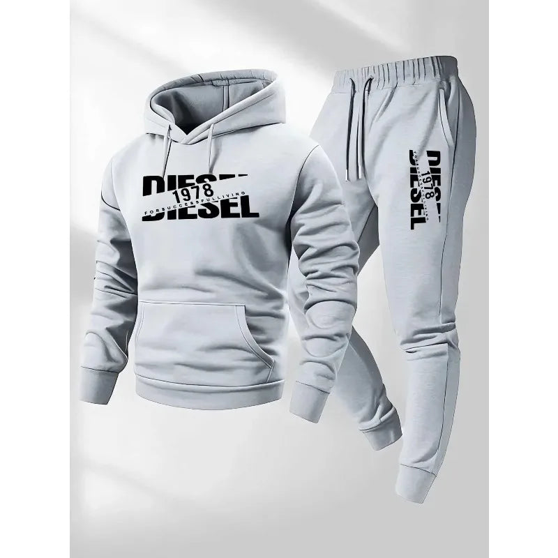2025 popular autumn and winter new hooded sportswear sportswear fashion hooded sportswear casual sportswear and pants two in one