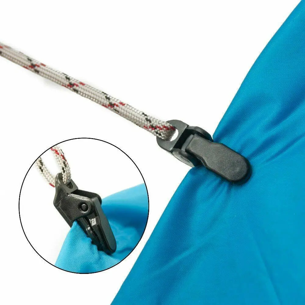 4/8/10/12 Pcs Outdoor Tent Clip Tarpaulin Awning Fixed Tool Hard Wind Rope Clamps Reusable Hiking Camping Accessories Mini