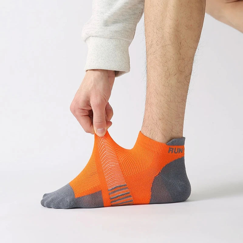 1/5 Pairs Fashionable New Casual and Comfortable Men's Short Socks for Spring Sweat Absorbing Breathable Versatile Men's Socks