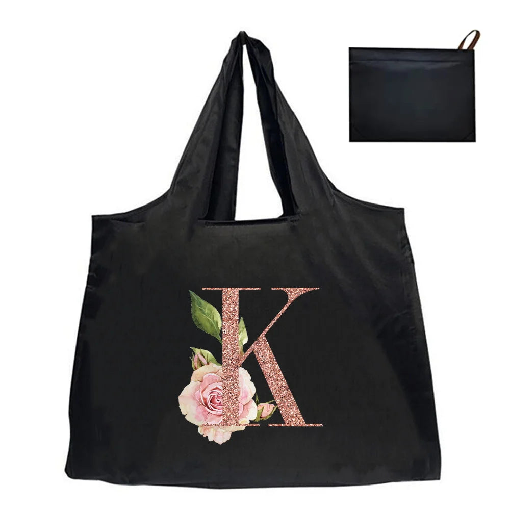Shopping Bag Tote Bag Foldle Grocery Organizer Reusable Handbags Shoulder Bags Convenient Large-Capacity Large Tote For Fashion