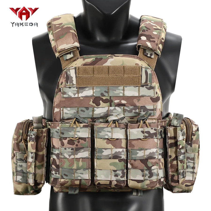 YAKEDA Quick disassembly training vest, detachable and expandable, comfortable, breathable, wear-resistant and tear resistant