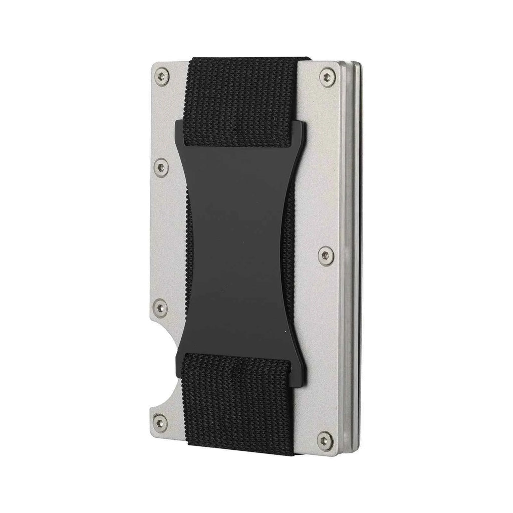 New Slim Fashion RFID Protection Card Holder Men Women Aluminum Wallet Elasticity Back Pouch ID Credit Case Unisex Travel Purse