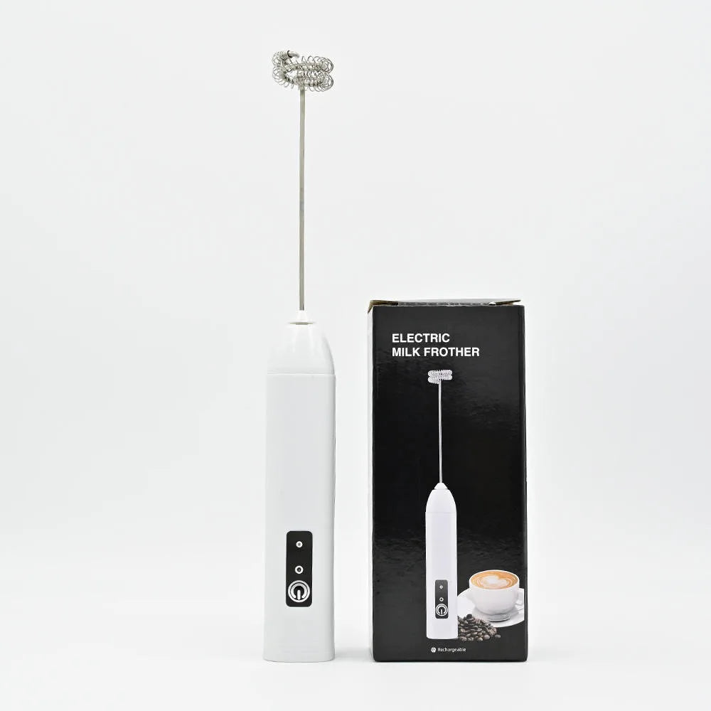 Coffee Frother/MILK Whisk+Egg Beater MINI Food Blender USB Rechargeable Handheld  Espresso Tools