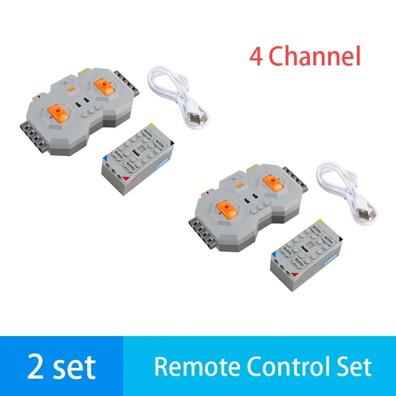 12 Channel Remote Control Lithium Battery Box Set Compatible Building Block APP Programming Control for DIY RC Car Robot Project