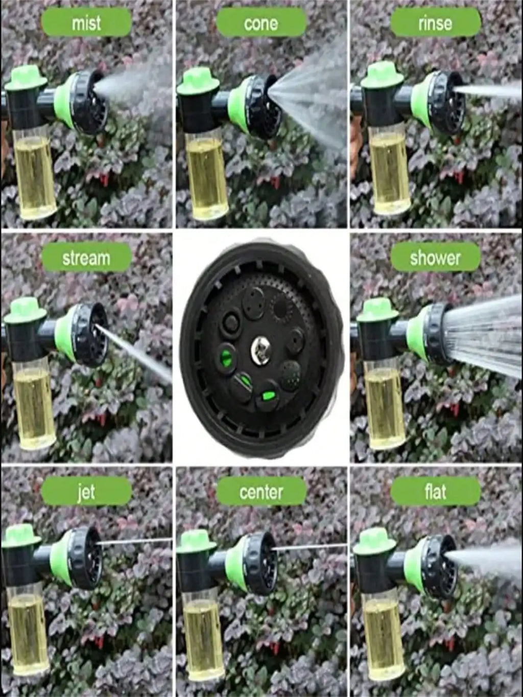 Car Wash Water Gun - Foam Sprayer With Soap Reservoir And Garden Hose Nozzle, High Pressure Cleaner With Maximum Cleaning Power!