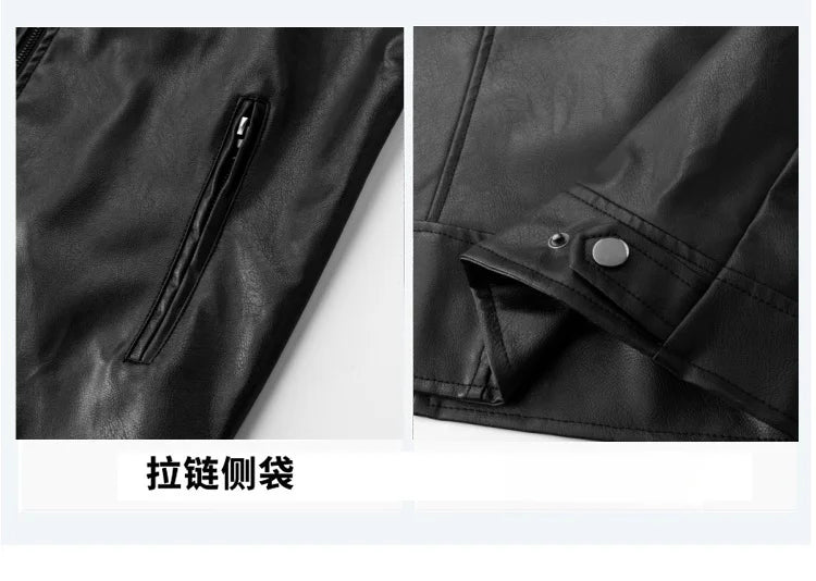 Men's Jackets Men Leather Jacket Motorcycle Coats Outwear Fashion Brand Male Pu Slim Fit Leather Jackets Mens Blazer Clothes