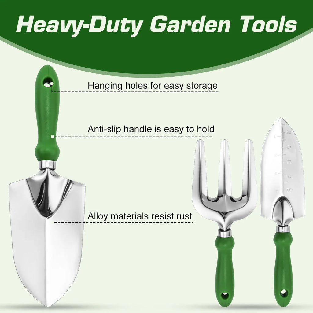 Gardening Tools Set Including Garden Shear Claw Gardening Gloves Cultivator Transplant Trowel Soil Scoop Planting Tools