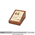 Oirlv Wooden Ring Jewelry Display Stand Jewelry Organizer Rack Earring Storage Rack Counter Ring Display Stand Ring Display Prop