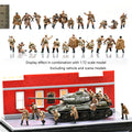 1/72 3R WW2 Soviet Infantry Combat Team Model (12 people) Colored Finished Soldier Model Excluding tank scene model