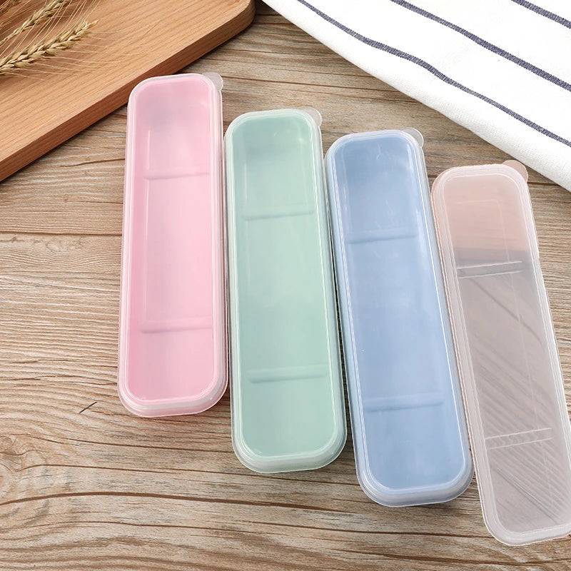Tableware Box Portable Tableware Box Spoon Fork Storage Box Spoon, Fork, Chopsticks, Straw, Makeup Brush Storage Box