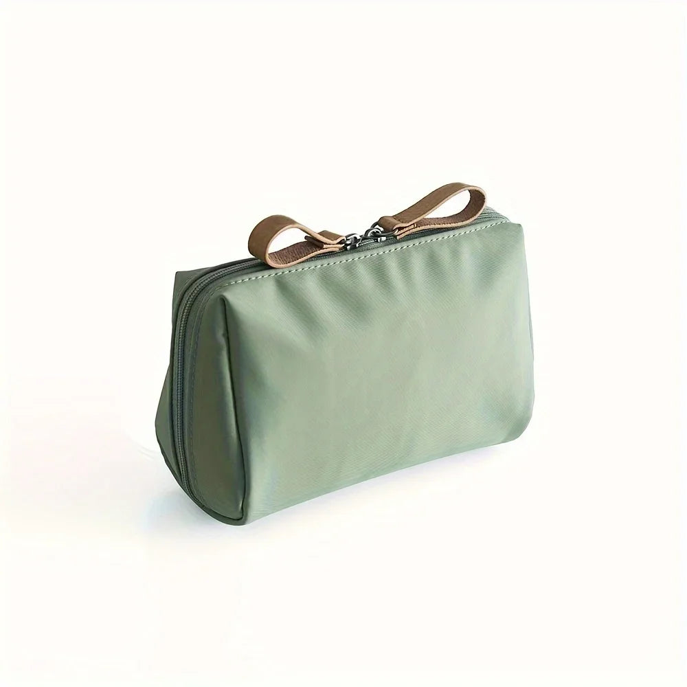 2026 Small Solid Color Portable Makeup Bag, Travel Cosmetic Pouch, Storage Organizer For Daily Use